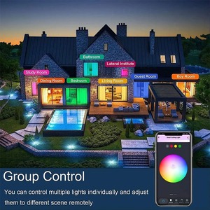 Plafonnier LED Intelligent Tuya WiFi <span class=keywords><strong>BLE</strong></span>, AC 220V 24W RGBCW, Rond, Éclairage Intérieur, Contrôle Vocal via APP, Alexa et Google Home - Product Image 6