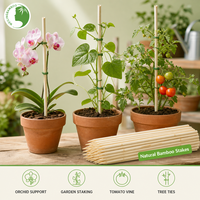 Piquets de Bambou Naturels Écologiques avec Bâtons de Jardin Résistants aux Intempéries, Treillis de Soutien pour Plantes pour Vente en Gros aux Pépinières