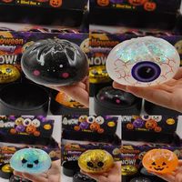 En gros Jouet Squishy Halloween en forme de Dumpling Fantôme, Jouet à Presser Mystère, Jouet Boîte Surprise 8,5 cm