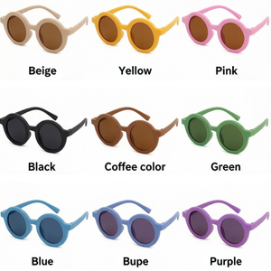 Cute Kids Sunglasses Parent-child Frosted Glasses New Trendy Children's Sunglasses 1-8 Years Old Baby Decorative Sunglasses UV - Product Image 6