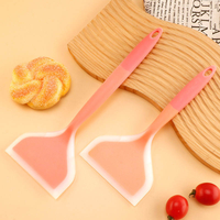 Spatule à crêpes en silicone multicolores, résistante à la chaleur, écologique, sûre, antiadhésive, ustensiles de cuisine pour la maison
