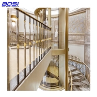 Luxuriöses Chinesisches Edelstahl-Treppengeländer-System Balustrade Marke BOSI 5+ Jahre Garantie für Terrassen- und Balkondesign
