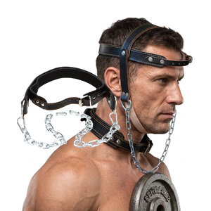 Factory Price Adjustable Anti-Slip Leather Head Harness for Weightlifting Gym Workout-Unisex - Product Image 1