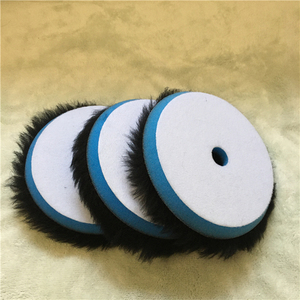 Tampon de polissage en <span class=keywords><strong>laine</strong></span> à double <span class=keywords><strong>action</strong></span> de 5 pouces avec fixation auto-agrippante - Product Image 4