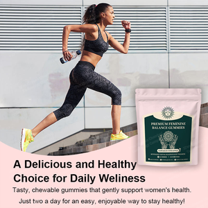 OEM mujeres probióticos y vitamina C caramelo de goma apoya el equilibrio del PH femenino y el sistema inmunológico sabor a piña 60 gomitas - Product Image 4