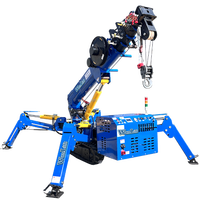 1,2 tonne à 12 tonnes de travail étroit Mini 3 tonnes pliant grue hydraulique pour moteur Spider Crane