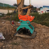 Compacteur à plaque vibrante hydraulique pour engins de construction avec pompe 15HP
