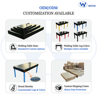 Table de soudage 3D en acier de haute précision, 1000x800x200mm, robuste, pour atelier de réparation