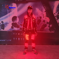 Mode Offres Spéciales EL Costumes LED Vêtements Costumes Lumineux Chaussures Rougeoyantes Vêtements Légers Performance Porter pour Hommes