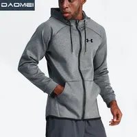 New product 2019 custom men's jackets gym  wearing sport training running Hoodie tracksuits jacket