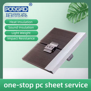 Ventas de fábrica <span class=keywords><strong>Danpalon</strong></span> Bloqueo en U Fachada de policarbonato Panel en forma de U Panel de cortina Empalme de pared Panel de luz solar - Product Image 5