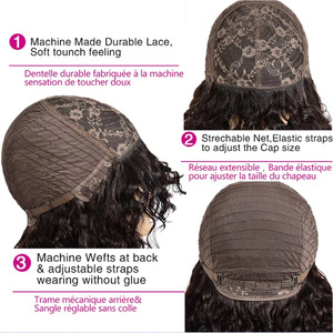 Perruques <span class=keywords><strong>pour</strong></span> femmes européennes et américaines, cheveux courts bouclés, <span class=keywords><strong>coiffure</strong></span> <span class=keywords><strong>afro</strong></span>, en cheveux humains naturels, perruques minimalistes, couvre-chefs - Product Image 3