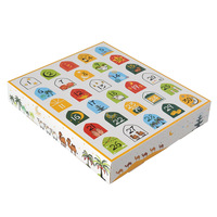 Lot de 5 Boîtes Surprises Aïd Moubarak Calendrier de l'Avent Ramadan Boîtes Cadeaux 30 Grilles Boîte Mystère Compte à Rebours Ramadan pour Décoration Islamique Musulmane