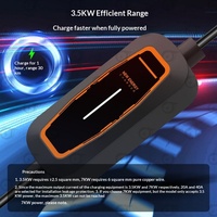 Kailing Standar Nasional 16A 3.5KW Pengisi Daya Kendaraan Energi Baru untuk Rumah, Charger On-board dengan Layar LCD, Kabel 5m, Pistol Pengisi Daya Portabel BYD