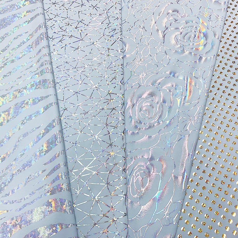 Stock Lots Mystic Reflective Metallic Foil 4 Way Stretch Polyamide Spandex Fabric Sports Fitness Leggings Elasticity Fabrics