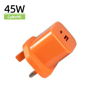 Portable Compact Light-Weight Pocket QC3 <b>USB</b>-A Type-<b>C</b> for Sumsung Certificated PD 45W Fast Charger with UK <b>Plug</b> - Product Image 1