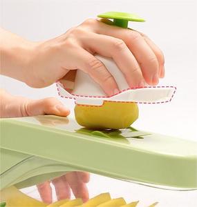 Multifunctional Manual Hand Press Vegetable Cutter Stainless Steel <b>Plastic</b> Onion Chopper Safe Mandoline <b>Grinder</b> Juicer Container - Product Image 2