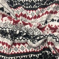 Tissu gaufré imprimé brossé 95% polyester 5% élasthanne 200GSM 160-165CM pour hauts, pyjamas, vêtements de détente, maillots de bain, vêtements de sport