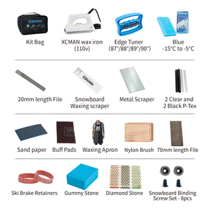 Kit combiné de <span class=keywords><strong>fartage</strong></span> de <span class=keywords><strong>ski</strong></span> et de snowboard avec fer à cirer, <span class=keywords><strong>fartage</strong></span> de <span class=keywords><strong>ski</strong></span>, accordeur de bord latéral - Product Image 2