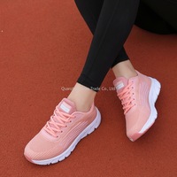 Chaussures de sport décontractées pour femmes, légères, respirantes, confortables, à enfiler, résistantes aux taches, en maille, pour la course à pied et la marche