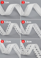 Bande élastique en nylon haute ténacité avec motif festonné picot, caractéristique de la sangle de soutien-gorge