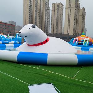 Parc aquatique gonflable personnalisable avec toboggans - Grande <span class=keywords><strong>piscine</strong></span> pour enfants et adultes, qualité commerciale, directement de l'usine - Product Image 5