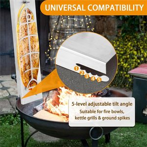 ที่ย่างปลาแบบใช้ซ้ำได้ ทำจากสแตนเลส ทนไฟ สำหรับ<span class=keywords><strong>ย่าง</strong></span>ปลาแซลมอน - Product Image 5