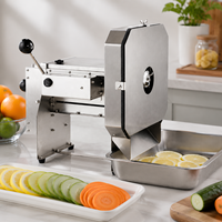 Cortadora de Verduras y Frutas Multifuncional con Motor para Uso en Restaurantes (Repollo, Piña, Tomate, Patata, Limón, Cebolla)
