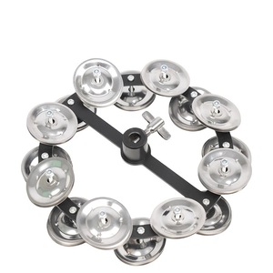 Tambourin Hi-Hat Premium en Gros avec Jingles Simples/Doubles en Acier Inoxydable pour Accessoires de Gong et Cymbales - Product Image 1