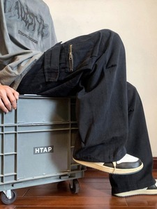 <span class=keywords><strong>Cargo</strong></span> hommes à la mode <span class=keywords><strong>marque</strong></span> à la mode Ins droite décontracté automne Niche américain jambe large ample tout match pantalon - Product Image 4