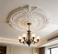 Rosaces de plafond en polystyrène ignifuge avec des capacités de moulage élégantes pour la décoration intérieure, matériau pour la maison