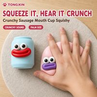 Squishy Bouche de Saucisse Grands Yeux à Remontée Lente TONGXIN, Boîte Mystère, Lot en Gros, Distributeurs en Gros Bienvenus