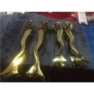 Gagang Pintu Stainless Steel Poles/Cermin Desain Modern Besar untuk Hotel Pintu Kayu/Kaca Garansi 1 Tahun - Product Image 4