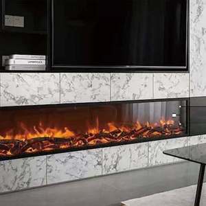 Cheminée Électronique 3D Ultra-Mince Encastrable Moderne pour Intérieur, Décoration Maison, Salon, Humidificateur, Villa, Hôtel, Appartement - Product Image 2