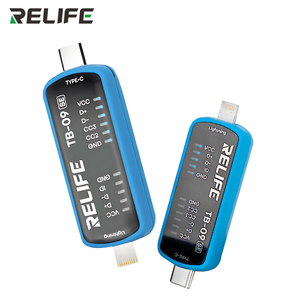 RELIFE TB-09 <span class=keywords><strong>SE</strong></span> Probador de Puertos de Carga para <span class=keywords><strong>iPhone</strong></span> y Android, Analizador Inteligente de Puertos de Carga con Doble Conector Lightning/Tipo-C, Herramienta de Prueba - Product Image 6
