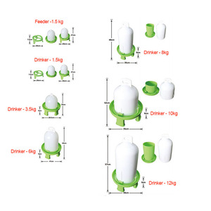 Bebedero <span class=keywords><strong>y</strong></span> Comedero Desmontable <span class=keywords><strong>y</strong></span> Lavable <span class=keywords><strong>para</strong></span> <span class=keywords><strong>Pollos</strong></span>, Contenedor Automático <span class=keywords><strong>de</strong></span> Agua <span class=keywords><strong>y</strong></span> Alimento <span class=keywords><strong>de</strong></span> Plástico <span class=keywords><strong>para</strong></span> Aves <span class=keywords><strong>de</strong></span> Corral, con Chasis - Product Image 3