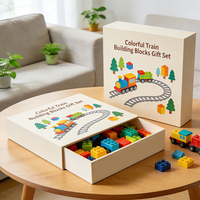 Ensemble de jouets éducatifs pour enfants personnalisés avec des voitures en papier, des blocs de construction, certifié sécurité, option de logo personnalisé, design unisexe