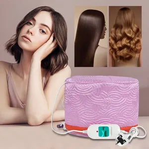 Gorro calefactor para salón de belleza, <span class=keywords><strong>tratamiento</strong></span> térmico, vaporizador, cuidado del cabello, sombreros para mujeres, Spa en casa, gorro térmico para nutrir el cabello, UE/Reino Unido - Product Image 3