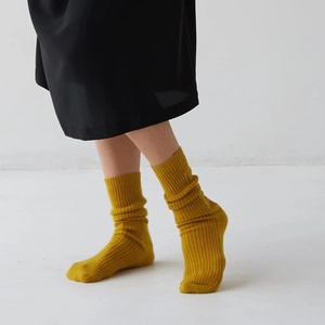 Winter <strong>Warm</strong> 100% Pure Ribbed Wholesale Cashmere <strong>Socks</strong> for <strong>Women</strong> - Product Image 3