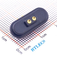 Conector Magnético de Cobre de 2 Pines, Contacto de Resorte para Soldadura en PCB, Chapado en Oro, Alta Resistencia, Macho y Hembra