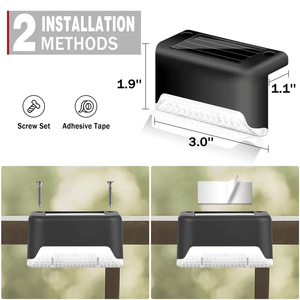 Lampes solaires de terrasse de jardin Db Solar 32 pièces, LED blanc chaud, montage mural, IP65, garantie 3 ans - Product Image 6