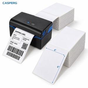 Custom Strong Adhesive Waterproof 100x150mm Direct Thermal Fanfold Shipping Label 4X6 Inch Address Shipping Label Sticker <b>Roll</b> - Product Image 1