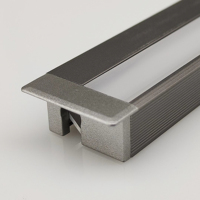 Diffuseur anti-éblouissement décoratif pour tube LED, durable, élégant, en aluminium anodisé, profilés en aluminium pour éclairage LED
