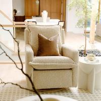 Fauteuil inclinable électrique en tissu de haute qualité JINS, ensembles de canapés, fauteuil inclinable pivotant électrique pour la crèche avec USB, fauteuil à bascule