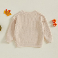 Pull en coton épais pour enfants du printemps, pull pour garçon, pull en tricot mignon pour tout-petits, vêtements en tricot pour filles