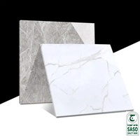 Carrelage en céramique super blanc, différents types de carreaux de sol en marbre blanc artificiel bon marché