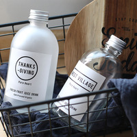 Transparente Glasflaschen für Cold Brew Getränke mit Aluminium-Schraubverschluss, klar oder matt, 270 ml, 350 ml, 500 ml