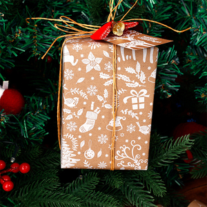 Fábrica al por mayor Venta caliente 43X300 cm Papel de regalo de Navidad Papel de regalo - Product Image 4