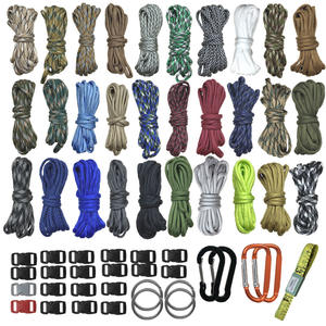 Fiery Fox Paracord Set 4Mm <b>Nylon</b> 59-Piece Multi-Color Survival <b>Rope</b> Outdoor Camping DIY Handmade Cordage Gear - Product Image 1