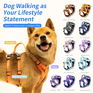 Kingspeed-<span class=keywords><strong>Harnais</strong></span> amélioré pour chiot, gilet pour chien, impression colorée, vente à chaud - Product Image 4